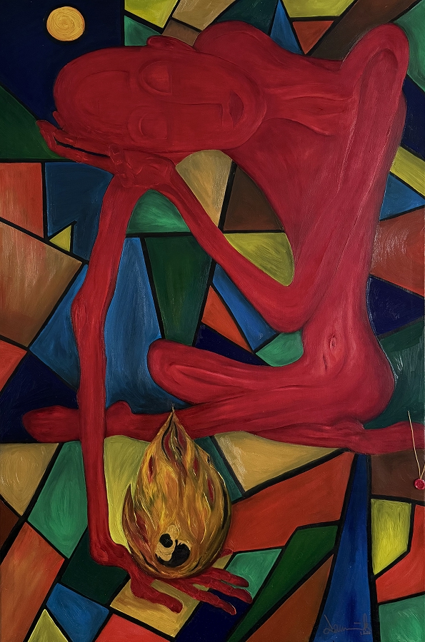 FIGURE IN RED